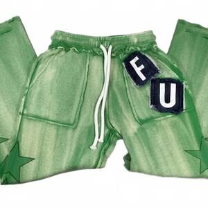 NEW DUB5 women’s fu thermal sweatpants in green